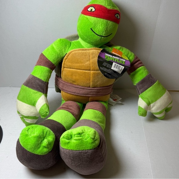 Raphael Teenage Mutant Ninja Turtles 24" Plush Nickelodeon 2015 NWT Pillow Pal - Picture 1 of 6
